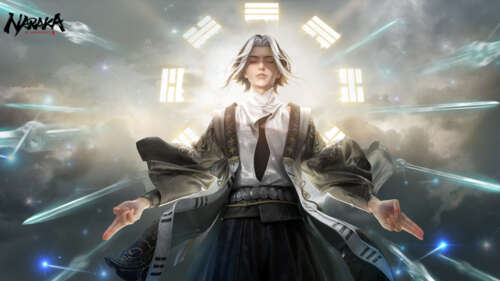 Маг, один із персонажів гри Naraka: Bladepoint, виконує магічне заклинання, яке супроводжується... 8K