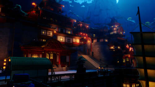 Чудово опрацьований персонаж, виконаний у стилі ілюстрацій гри Genshin Impact, з...