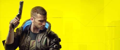 Футуристичний персонаж із сяючими блакитними кібернетичними імплантами, що стоїть...