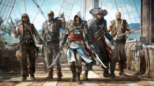 Деталізований портрет Едварда Кенвея з гри Assassin’s Creed IV: Black Flag.