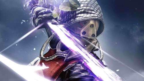 Деталізоване зображення науково-фантастичного «Захисника» з гри Destiny, одягненого... 8K