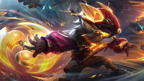 Динамічна ілюстрація Кеннена з гри League of Legends, на якій зображено електричні... 8K