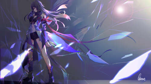 Кінематографічний портрет Сілі Воллерей з гри Honkai: Star Rail, на якому зображено... 8K