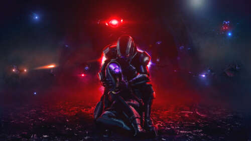 Талі’Зорах у своєму фірмовому екологічному костюмі разом із командиром Шепардом із... 8K