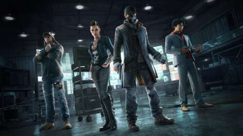 Деталізоване зображення персонажа Ейдена Пірса з відеогри Watch Dogs, одягненого... 8K