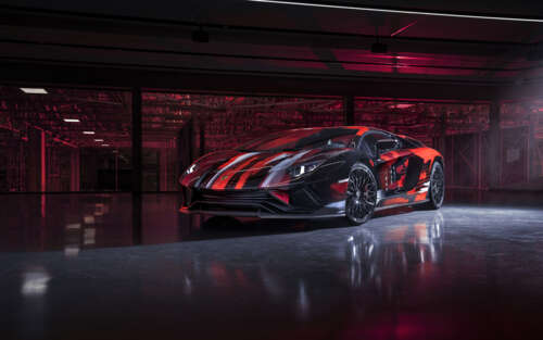 Елегантний, надпотужний суперкар Lamborghini Aventador S, що вирізняється агресивним... 7680x4800