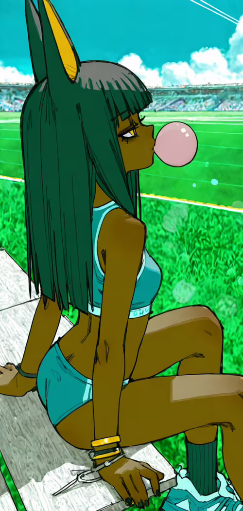 На малюнку зображено Анху з гри Animal Crossing у вигляді дівчинки зі смаглявою шкірою,... Cubot Max 2