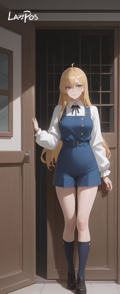 Молода жінка в стилі аніме з довгим світлим волоссям, одягнена в довгу білу сукню,... Samsung Galaxy Z Flip