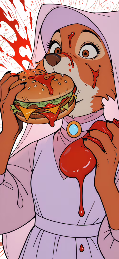 На ілюстрації зображено Мейд Маріан, лисицю з мультфільму «Робін Гуд» від Disney,... Motorola G7 Power