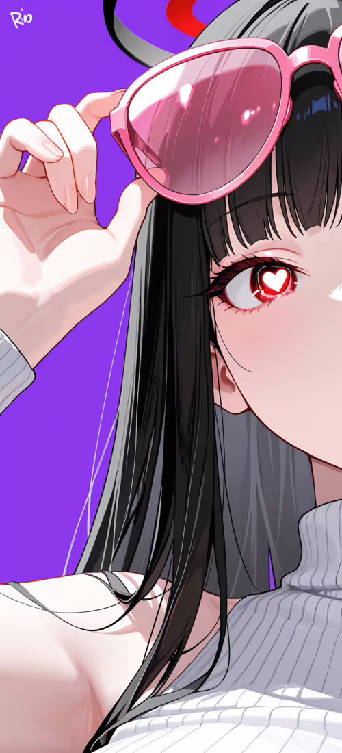 Аніме-персонаж, дівчина з довгим чорним волоссям, яку ідентифікували як Ріо Цукацукі...