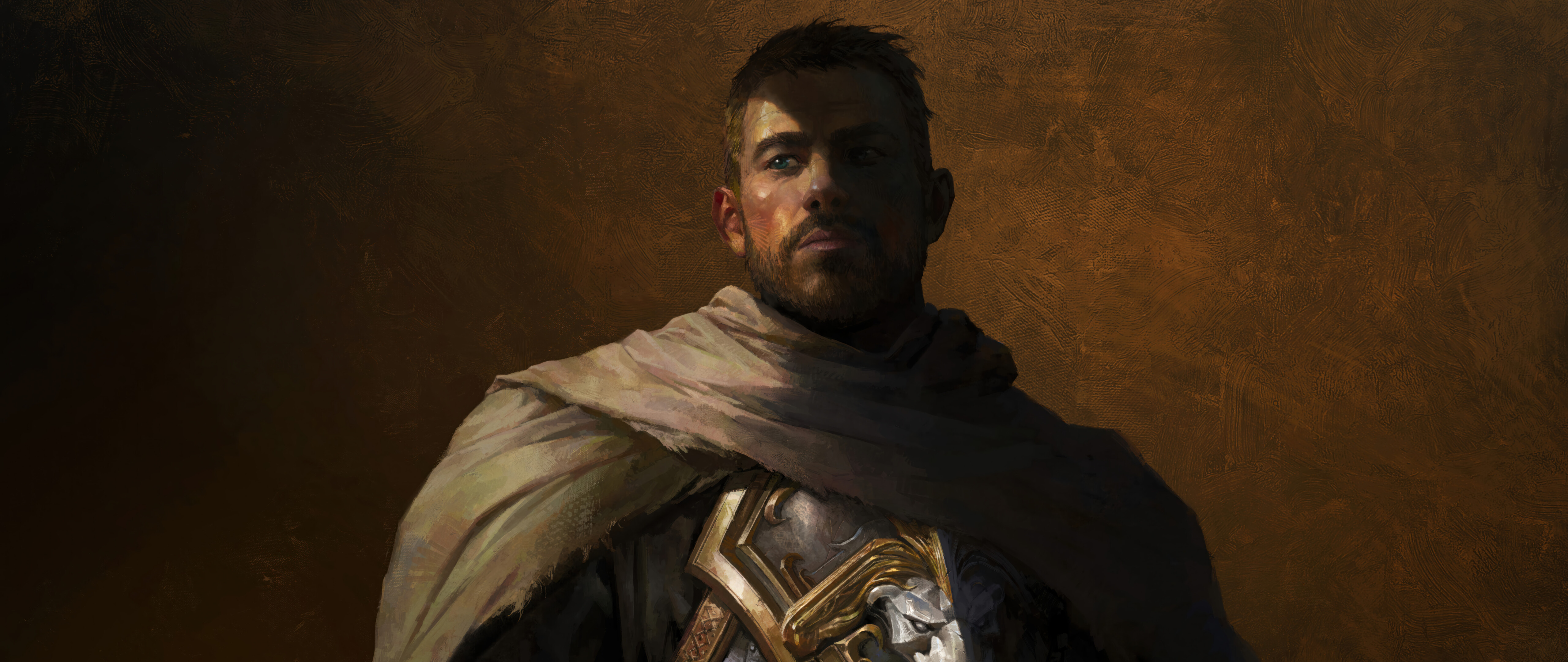 Андуїн Врінн зі всесвіту World of Warcraft: The War Within, одягнений у величні обладунки.