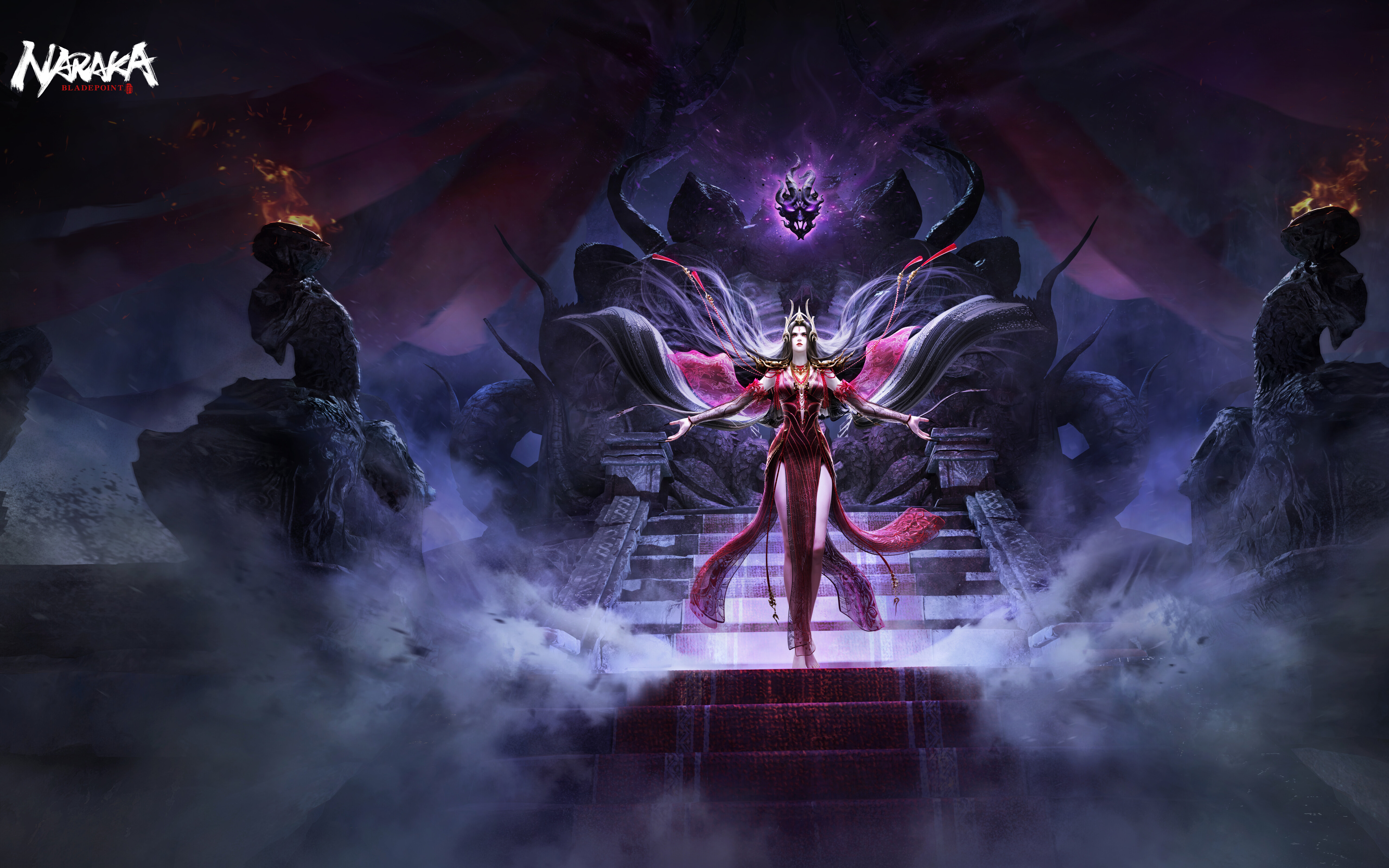 Загадкова відьма, образ якої натхненний відеогрою Naraka: Bladepoint, вирізняється похмурою естетикою фентезі та містичною енергією.