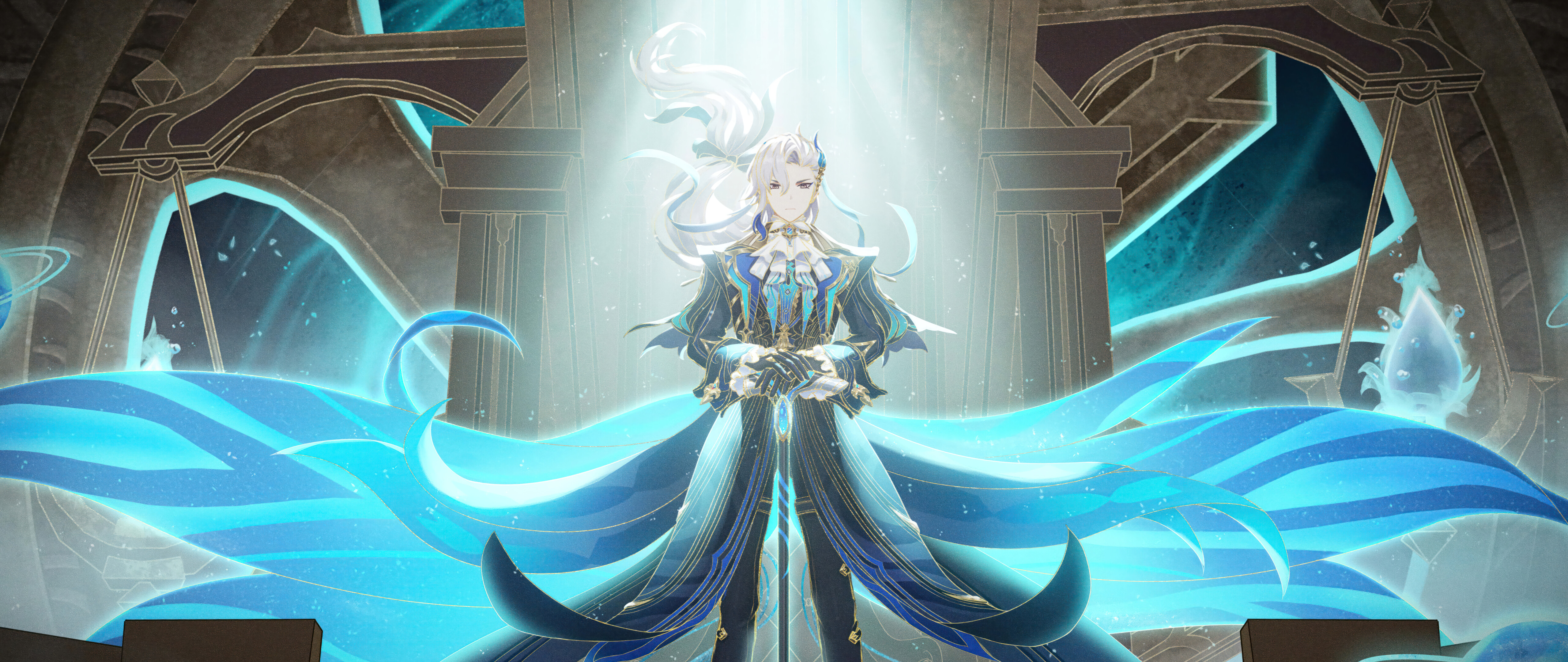 Вражаюче зображення Нöвільєта з гри Genshin Impact.