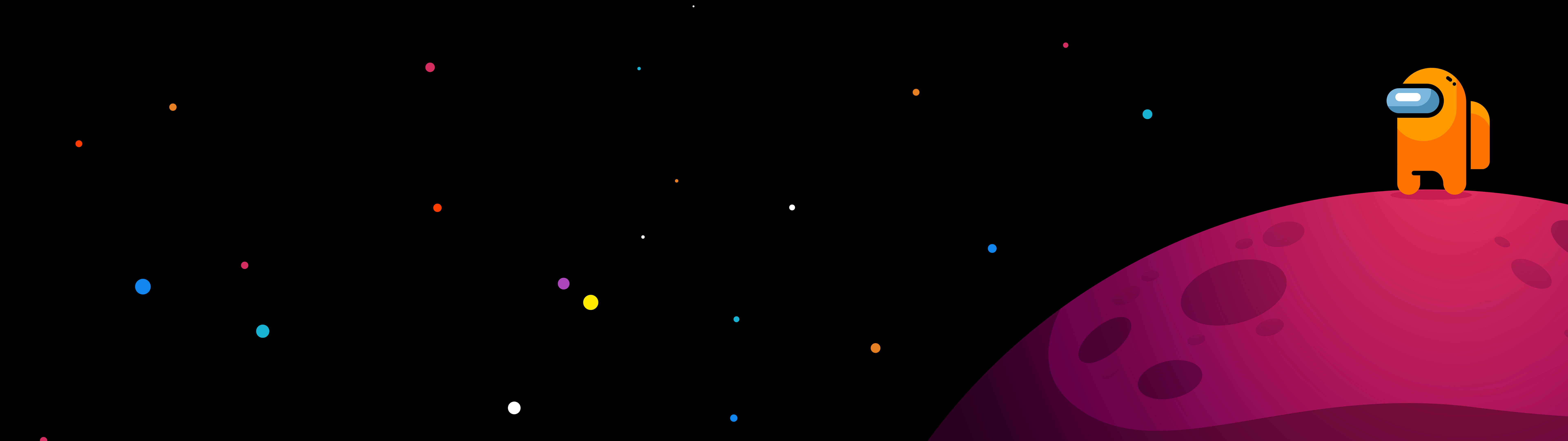 Яскравий персонаж-член екіпажу з відеогри Among Us.